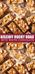 Biscoff rocky road with text overlay