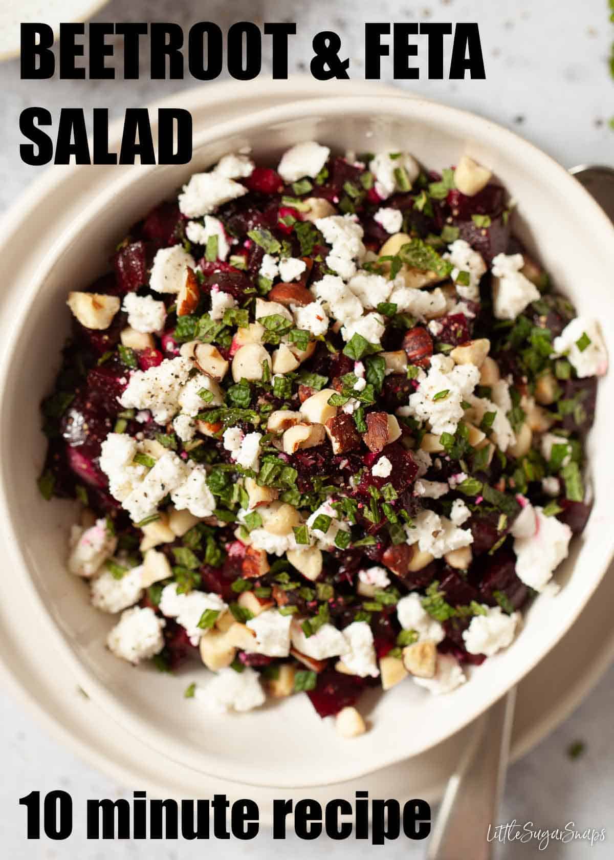 Beetroot and Feta Salad with Balsmaic Little Sugar Snaps