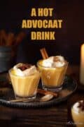 Bombardino - A Hot Advocaat Drink with text overlay.