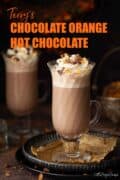 A hot chocolate with text overlay