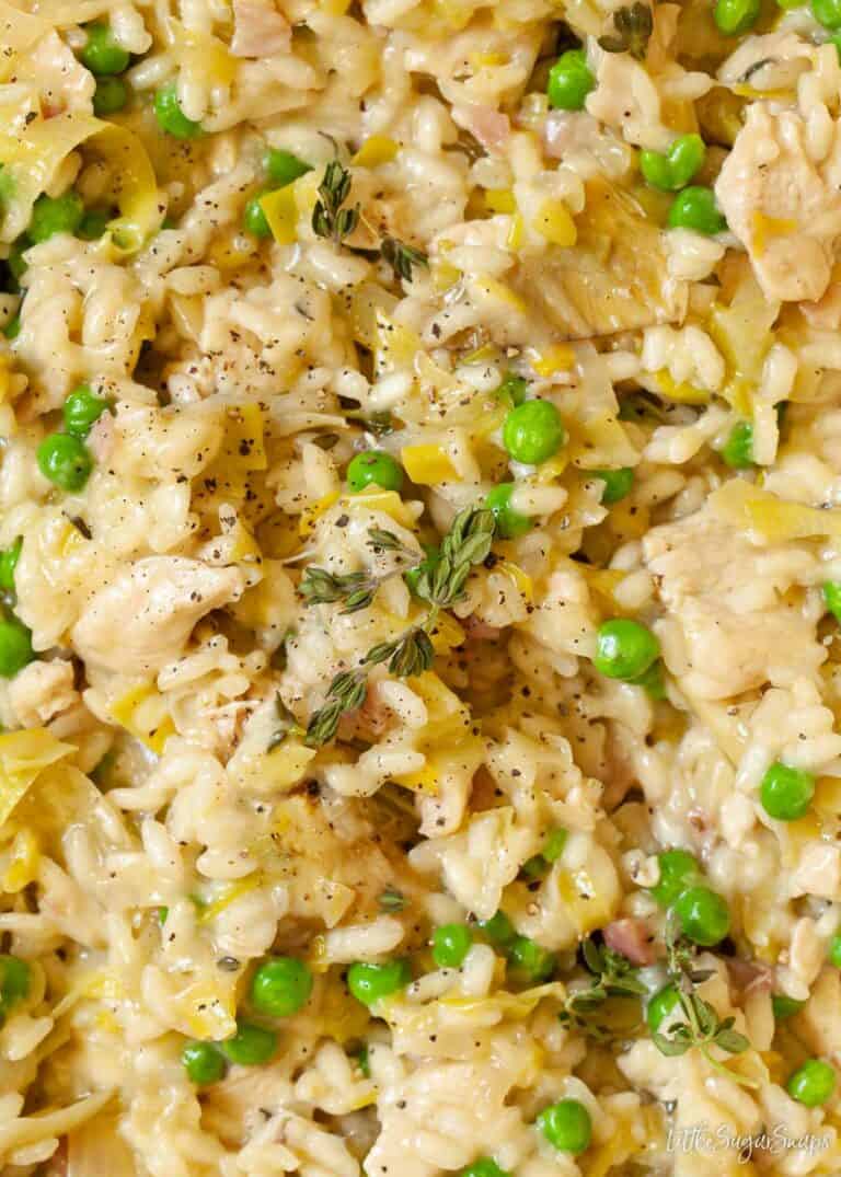 Chicken and Leek Risotto Little Sugar Snaps