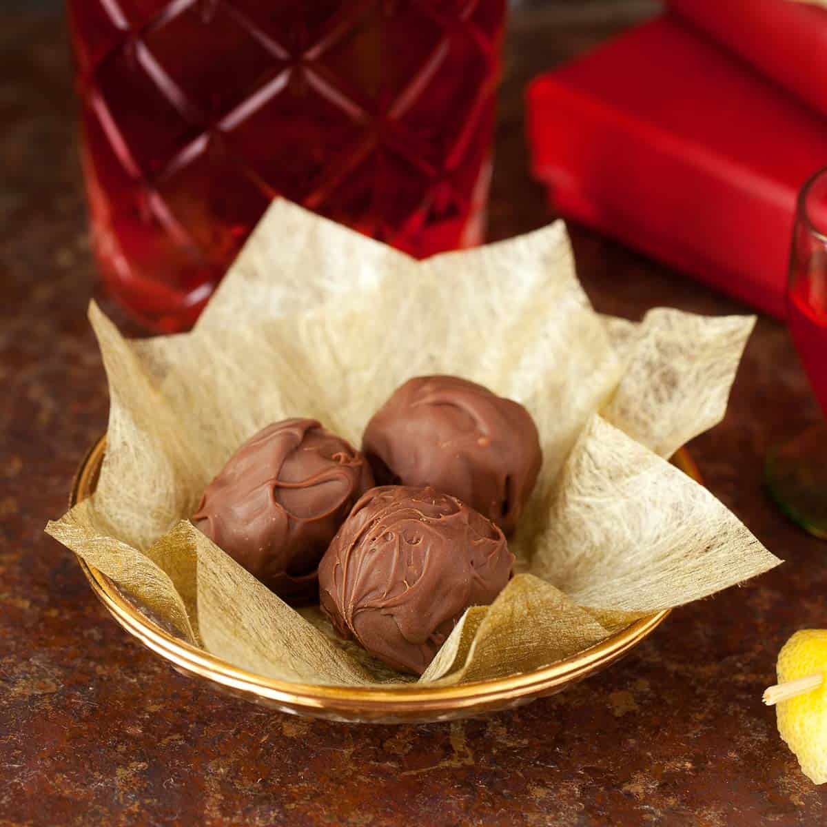 Cocktail Inspired Truffles Negroni Truffles Little Sugar Snaps