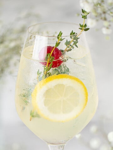 Square image of limoncello cocktail.
