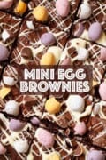 Labelled image of Mini Egg Brownies.